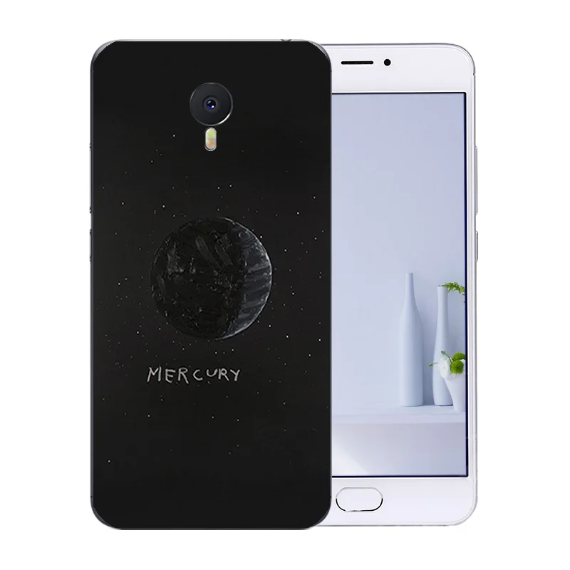 Чехол для телефона Meizu M3 Note мягкая задняя крышка из ТПУ рисунок космическая луна