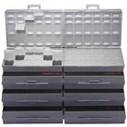 AideTek Box Organizer Craft Beads Storage lids пустой корпус SMD SMT organizer surface mount plastic toolbox white 8BOXALL48