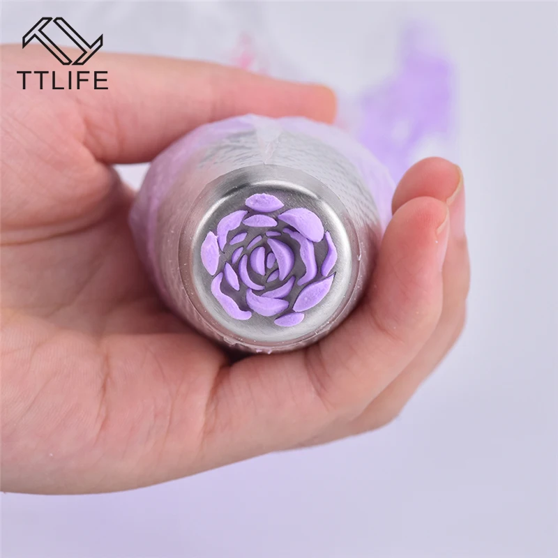 TTLIFE розы торт насадки для нанесения шоколада из нержавеющей стали глазурь окантовка сопла печенья плесень DIY выпечки украшения инструменты