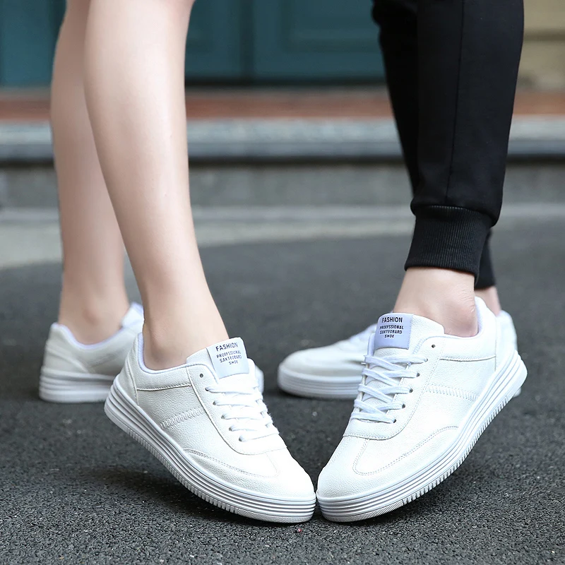 Кроссовки Valstone мужские с вулканизированной подошвой повседневные супер белые