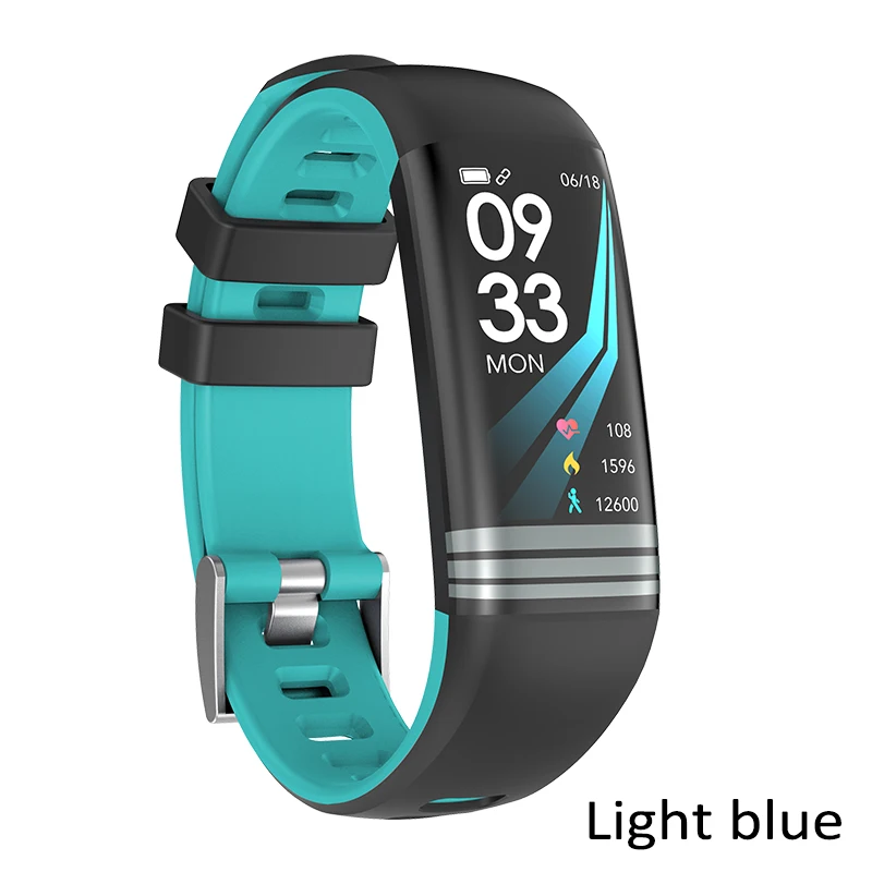 Light blue North Edge кровяное давление Открытый цветной экран монитор сердечного ритма жизнь водонепроницаемый смарт-пояс мульти-спортивный режим трекер - Цвет: Light blue