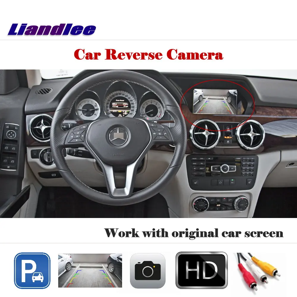 

Auto Reverse Parking Camera For Mercedes Benz GLK Class X204 Rear Rearview CAM Back Work With Car Factory Screen