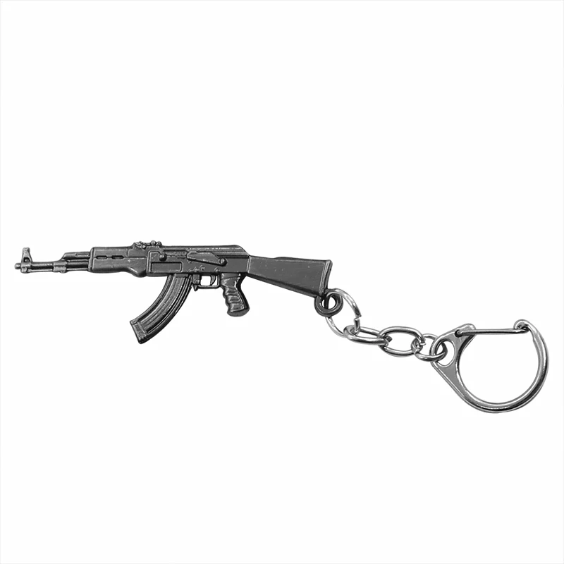 Горячие 3D моделирования пистолет подвеска брелок Поп игры AK47 Пистолеты брелок оружие Модель металлический брелок chain chaveiro llaveros