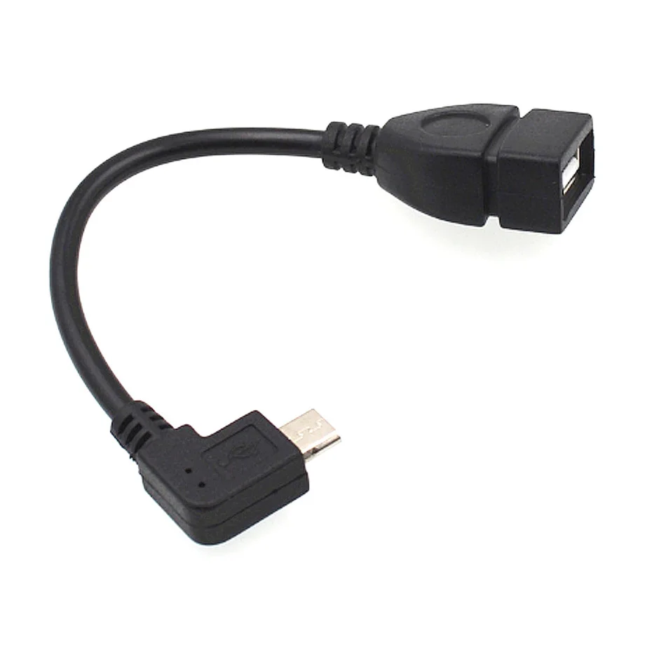 Perlinta Micro USB к OTG адаптер 90 градусов папа USB2.0 Женский кабель для Samsung Xiaomi LG Huawei|usb male
