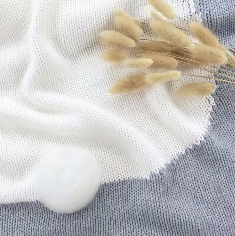 75x105 см клетчатое новое популярное детское хлопковое вязаное одеяло с заячьими