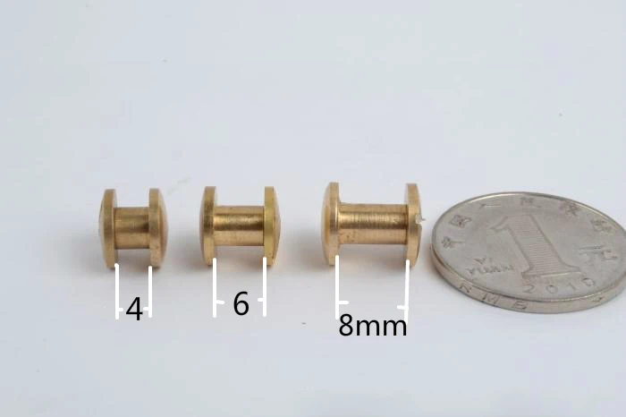 Высококачественные кожаные шурупы diy заклепки латунные шпильки 10 шт./лот|leather studs