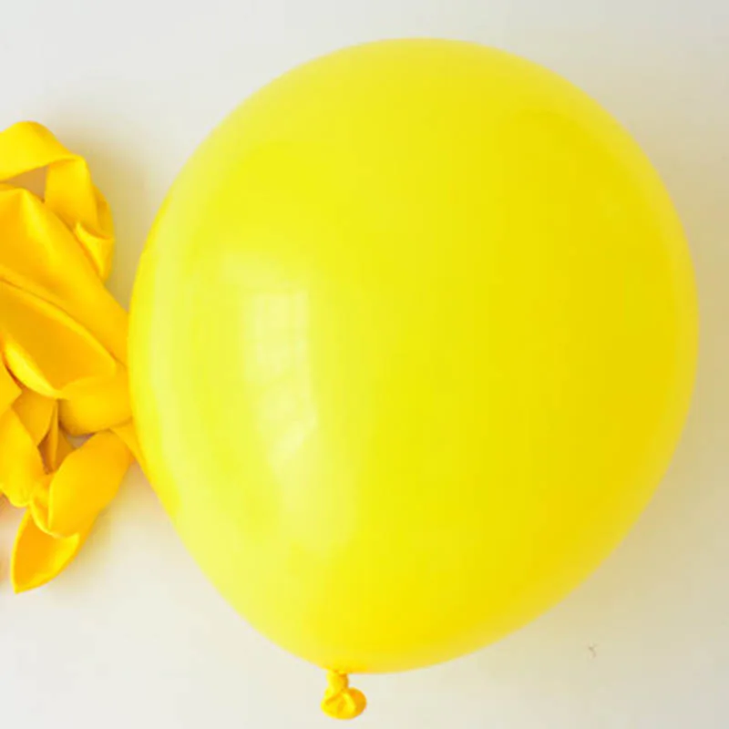 yellow Латексные шарики для свадебного украшения макарун винтажные шары с днем рождения толстые гелиевые надувные вечерние украшения для детских игрушек - Цвет: yellow