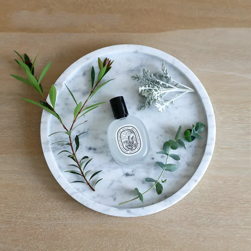 

Jewelry Cosmetics Storage Tray Natural Marble Tray Home Creative Decoration Home Accessories