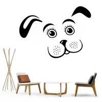 Puppy Dog Vinyl Wall Decal Pet Animal Kids Room Nursery Wall Stickers Removable Home Decorate Cute Art Sticker Wallpaper S501