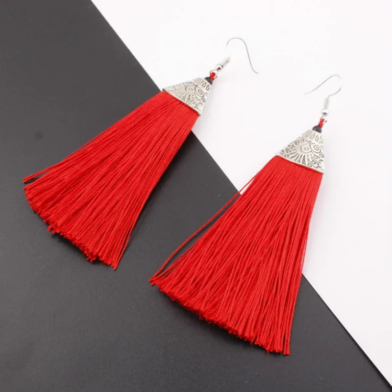 Серьги кисточки из сплава этнические серьги аксессуары для невесты