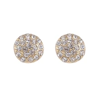 hot womens fashion cubic zirconia full crystal leverback gold alloy earrings