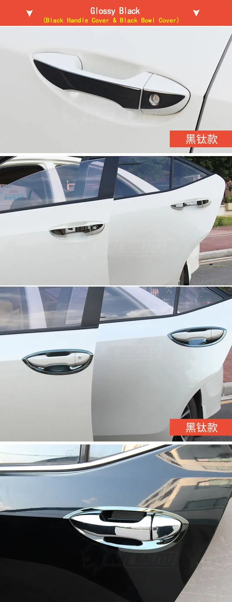 Подходит для Corolla- крышка ручки двери автомобиля обновленная дверная чаша из нержавеющей стали украшение полосы отделка Аксессуары Стайлинг