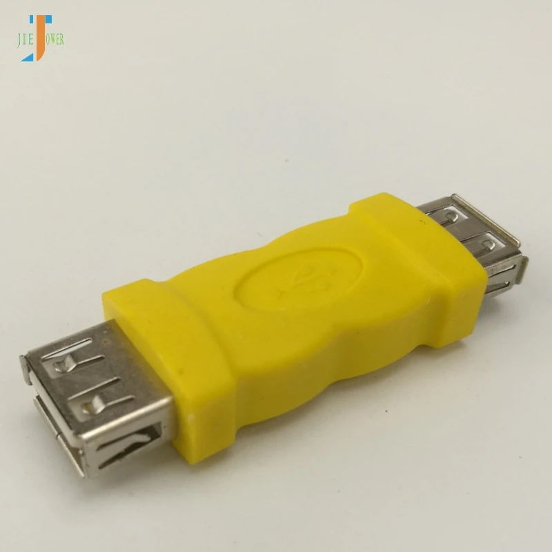 

500pcs/lot Wholesale High Speed USB2.0/3.0 Female-to-Female Adapter Double Female Transfer Connector Black/blue/yellow