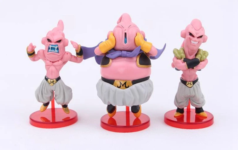 1 шт. мультфильм Dragon Ball Fat Majin Boo пластиковая фигурка Буу милые Супер Саян Гоку ПВХ Модель Аниме Коллекция малыш игрушка в подарок