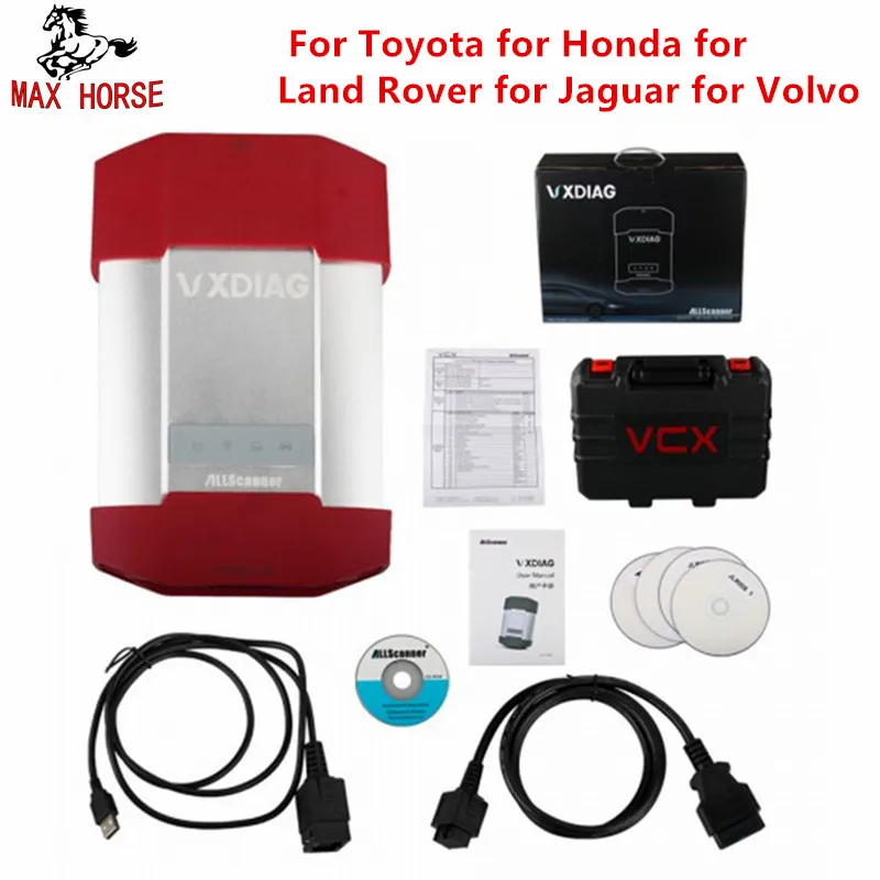 Wi Fi VXDIAG мультидиагностический инструмент для Toyota Honda Land Rover Jaguar JLR и Volvo 4 в 1