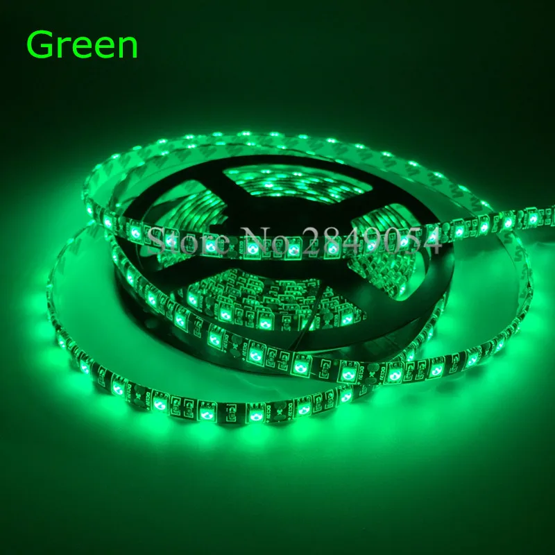 СВЕТОДИОДНЫЕ Полосы 5050 Черный ПЕЧАТНОЙ ПЛАТЫ DC12V Гибкий Свет 60 LED/м 5 м/лот RGB LED
