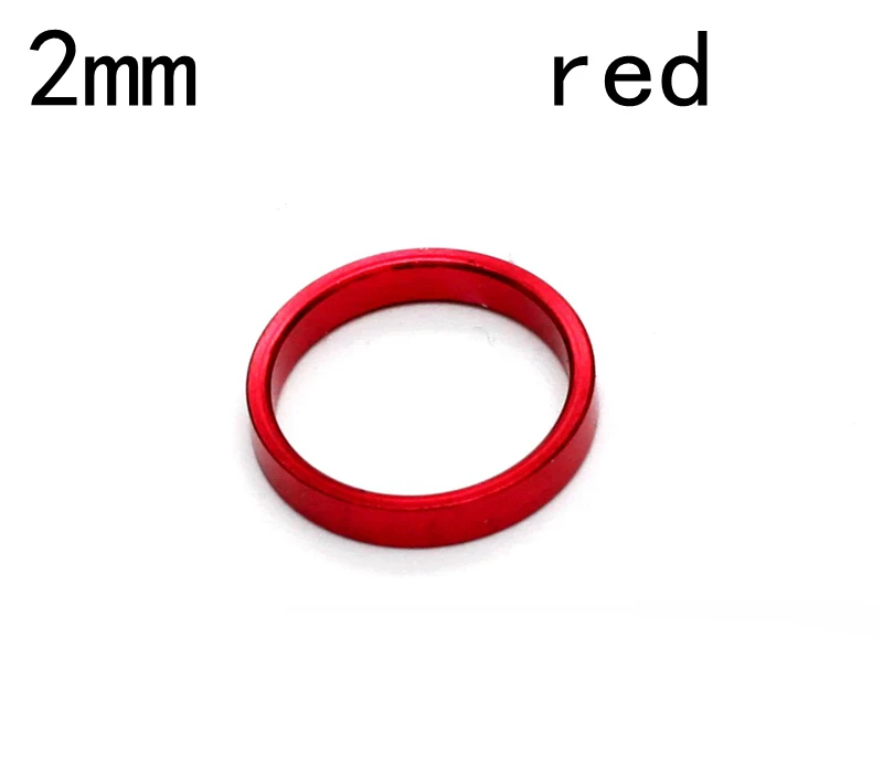 5pcs red 2mm 5 шт., сплав, велосипедная цепь, болты, прокладка-разделитель 1 мм 2 мм 3 мм для велосипеда, винты на звездочку, шатун со звездами для велосипеда, запчасти - Цвет: 5pcs red 2mm