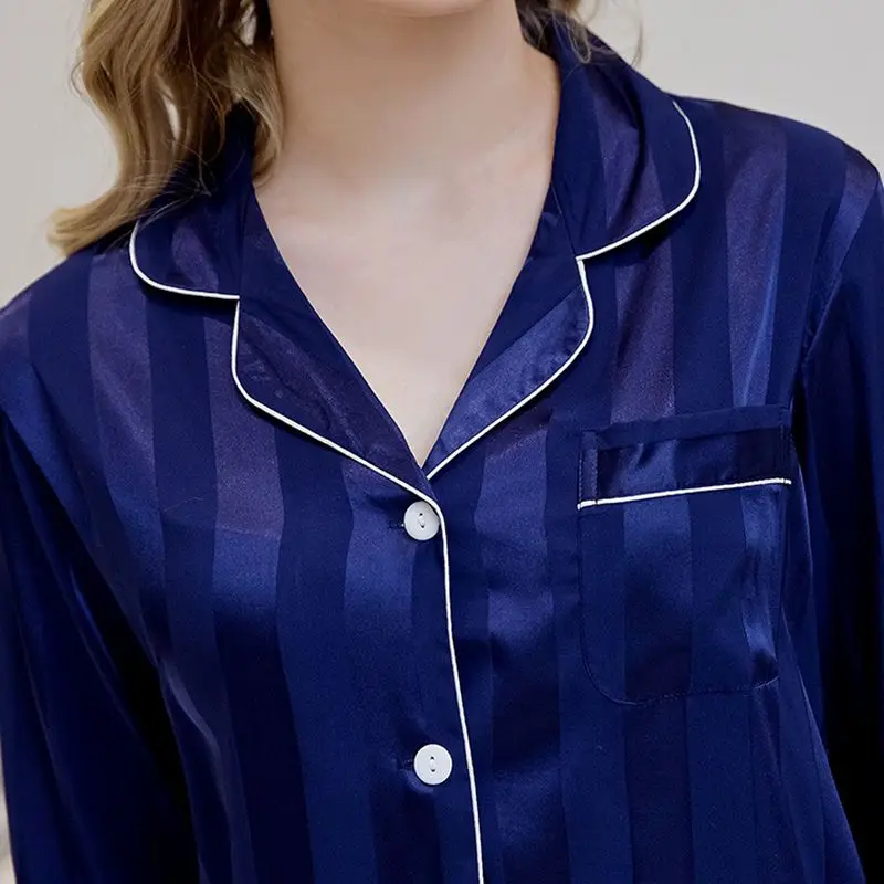 Smmoloa Couple Satin Pyjamas Female Silk Pajama Short Sleeves Pijamas Arrival | Женская одежда