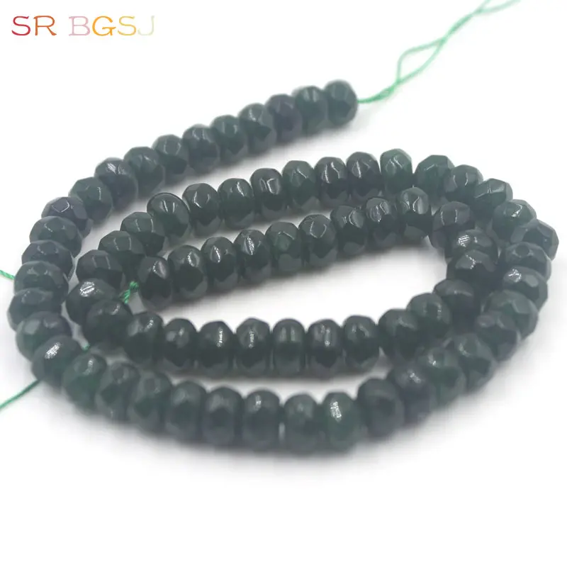 7 Taiwan Jade 5x8 мм больше цветов ограненные кружки драгоценные камни натуральный камень разделитель ремесло нитка с широкими бусинами 15" - Цвет: 7 Taiwan Jade