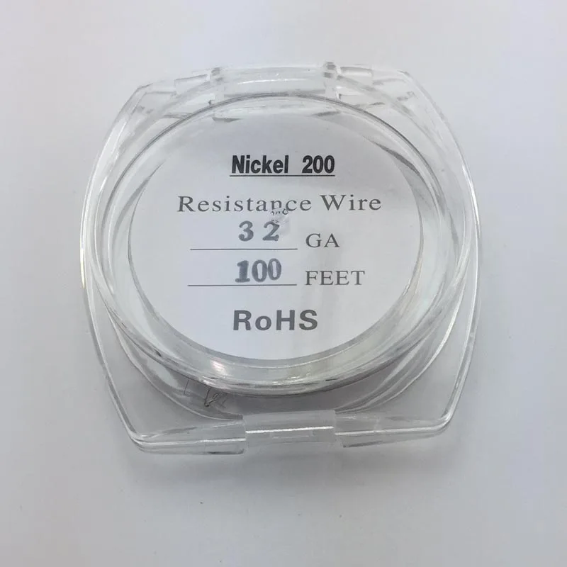 2pcs Nickel 200 Temperature Control Heating Wire 30m/roll Electronic Cigarette for RDA Vape Atomizer Prebuilt Coil Total 200Feet |