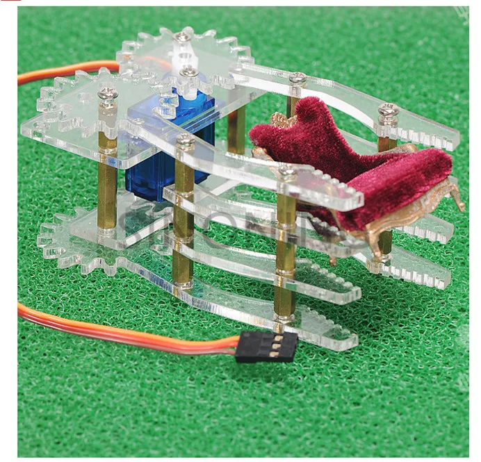 Акриловый робот манипулятор SG90 servos smart robot gripper для arduino SNM200|Наборы сборки моделей|