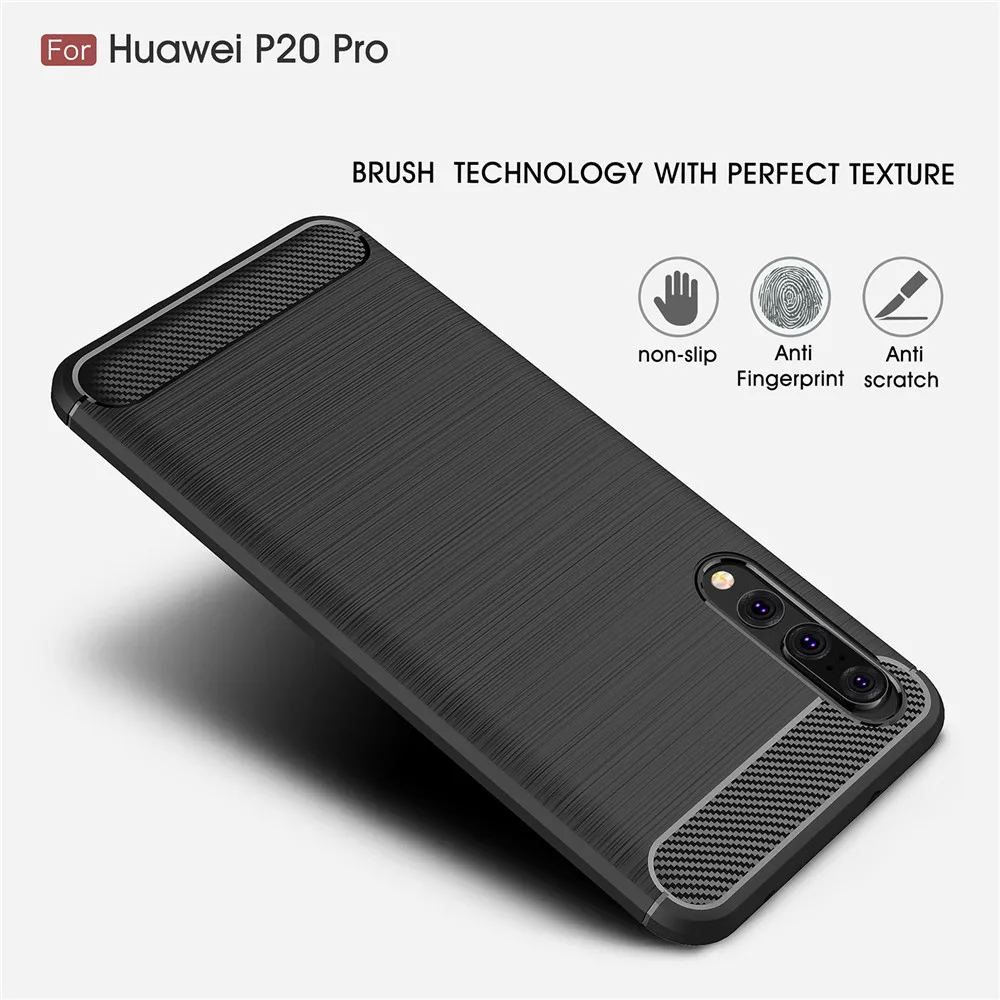 For Huawei P20 Pro Case Cover Luxury Shockproof Armor Soft TPU Silicone Back Funda Coque Lite Phone Bags |