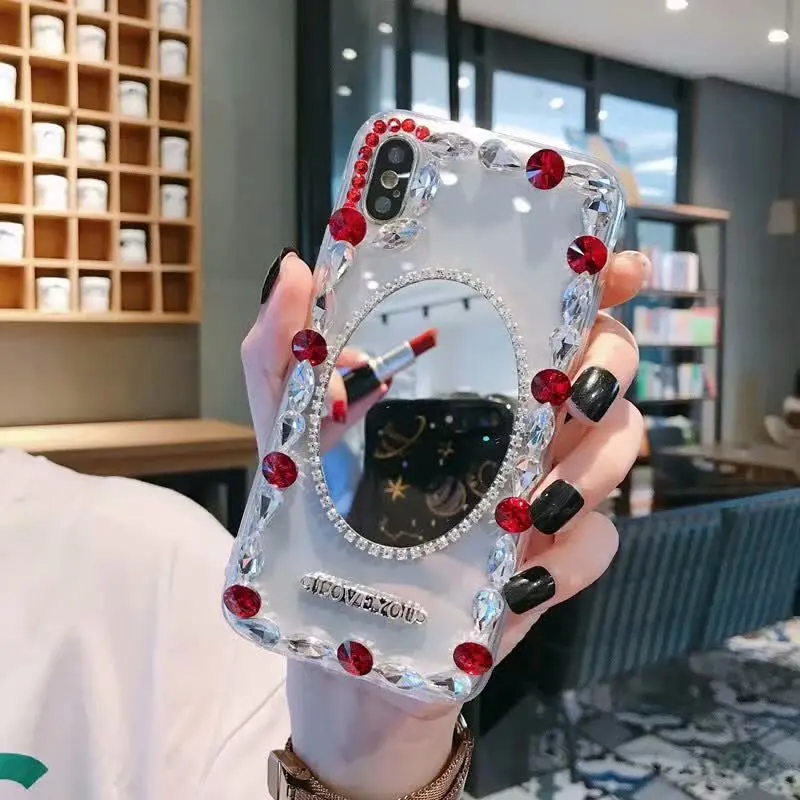 XINGDUO горячая Распродажа шикарный макияж зеркальный чехол для iphone X XS XR MAX