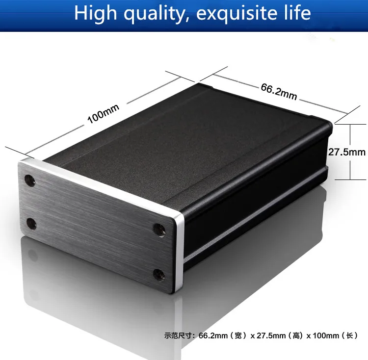 Чехол для усилителя 66 2*27 5*100 мм|diy amp|aluminum amplifier chassisamplifier chassis |