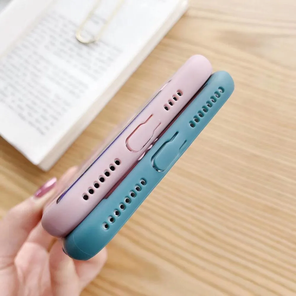 WOTP пара милая мультяшная Любовь Сердце чехлы для iPhone XS Max XR INS мягкий TPU X 6 S 7 8 Plus