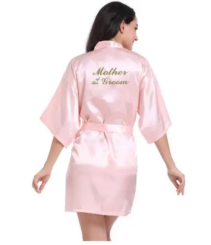 pink Mother of the G Свадьба мать костюм жениха невесты халат Цветочные Халат кимоно халат ночной халат банный халат модные халат для Для женщин - Цвет: pink Mother of the G