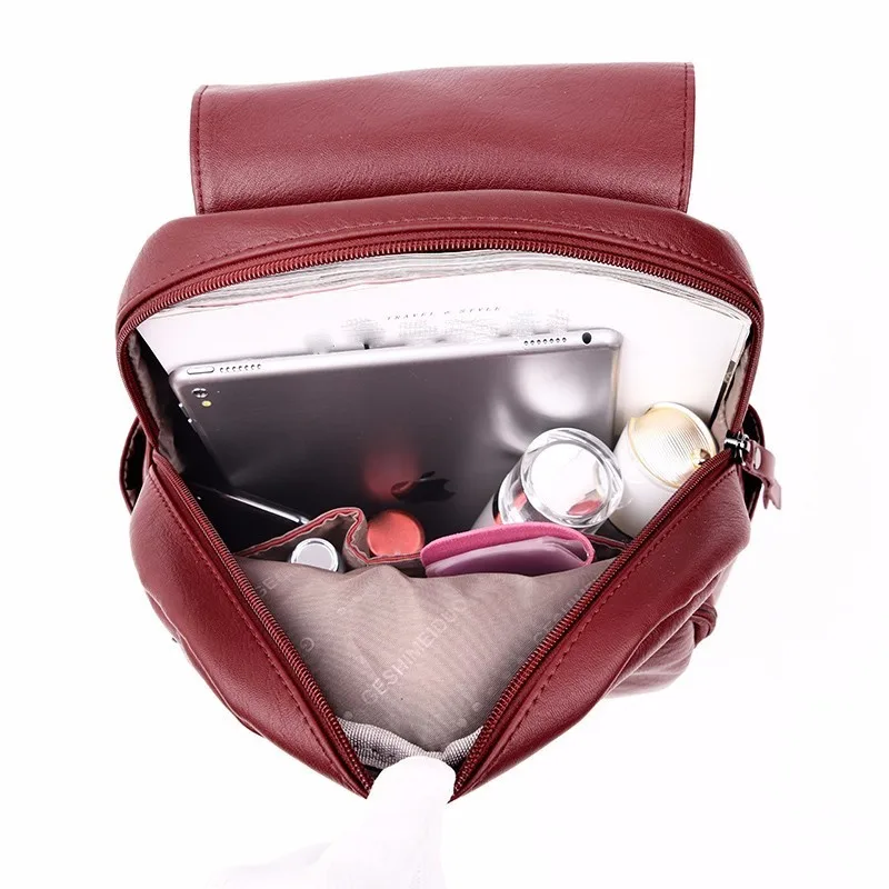 Женские кожаные рюкзаки, высокое качество, Mochila Feminina, школьный рюкзак в консервативном стиле для девочек, повседневный рюкзак для путешествий, женский рюкзак