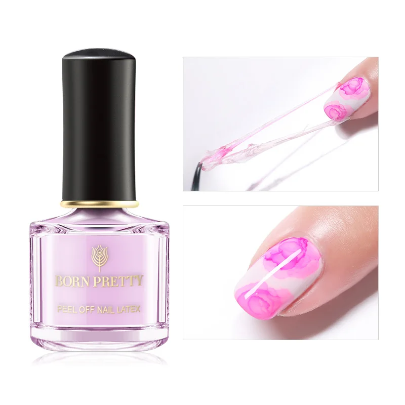 Nail Latex BORN PRETTY штамповочный лак Летняя серия лак для ногтей зеленый розовый дизайн ногтей пластина печать штамп лак для ногтей латексный лак - Цвет: Nail Latex