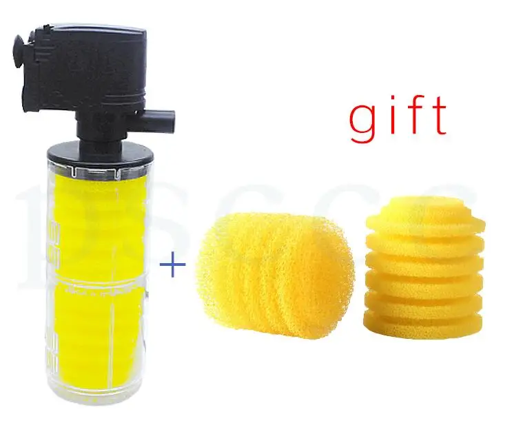 U3300B Три в одном аквариум встроенный фильтр фильтрация+ аэрация+ циркуляция воды Малая система фильтрации для разведения рыб в пруду насос насосный цикл - Цвет: U3300B