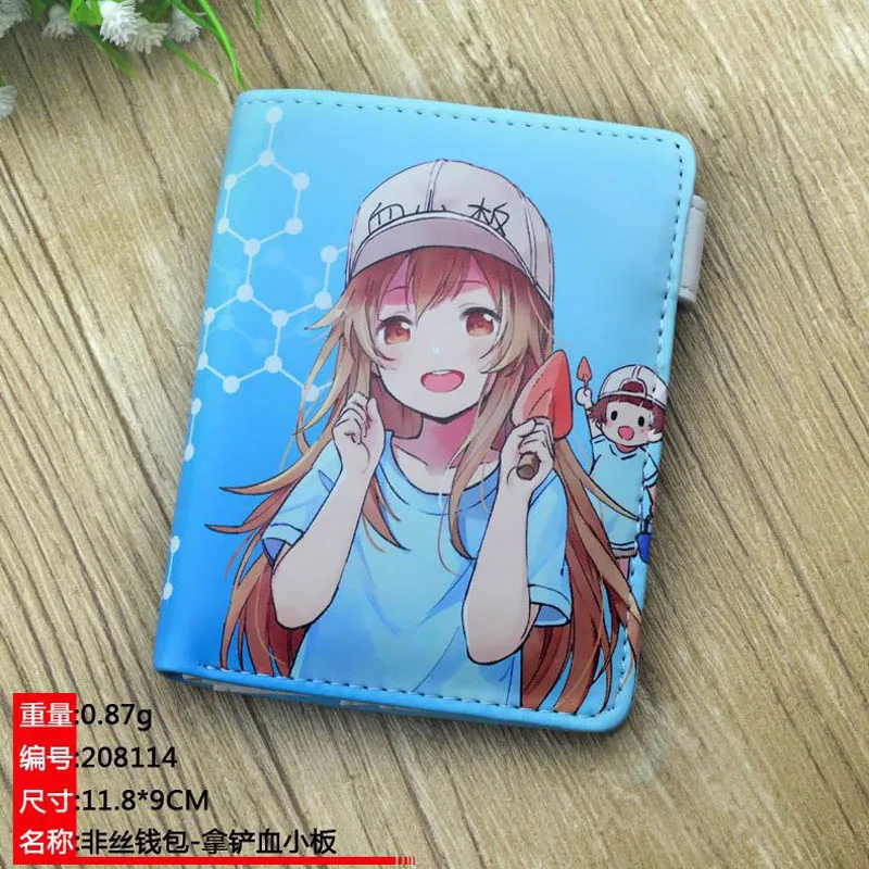 Женские кошельки аниме Мой сосед Тоторо Неко Atsume My Hero Academy cell at work platelets wallet - Цвет: Черный