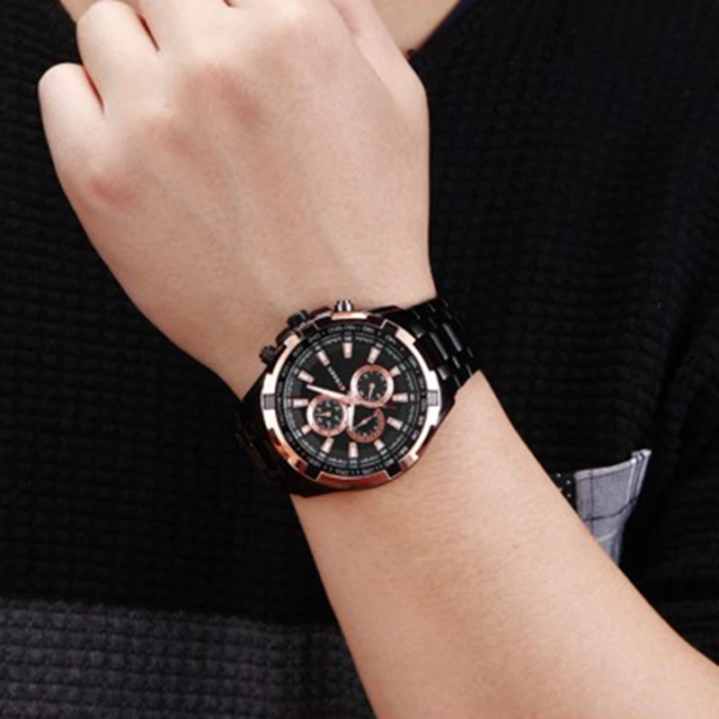 CURREN new watches men top luxury brand Quartz Fashion casual Wrist watch mens Waterproof full steel mens sports watches clock