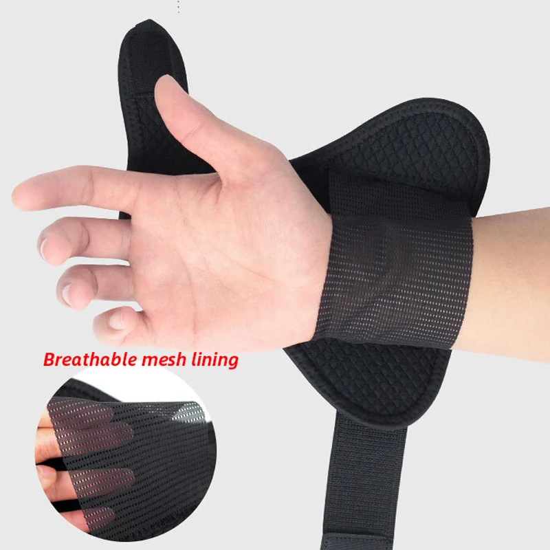 

2 Pcs/lot Elastic Breathable Thumb Wristband Steel Plate Wrap Palm Wrist Brace Neoprene Hand Support Finger Corrector Bandage