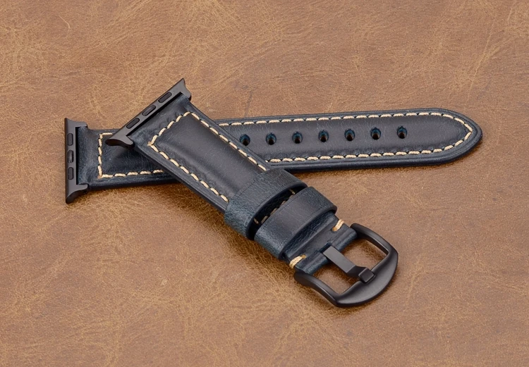 EACHE Oil Wax ремешок из натуральной кожи I Watch кожаный Apple watch Band Series 1& 2& 3