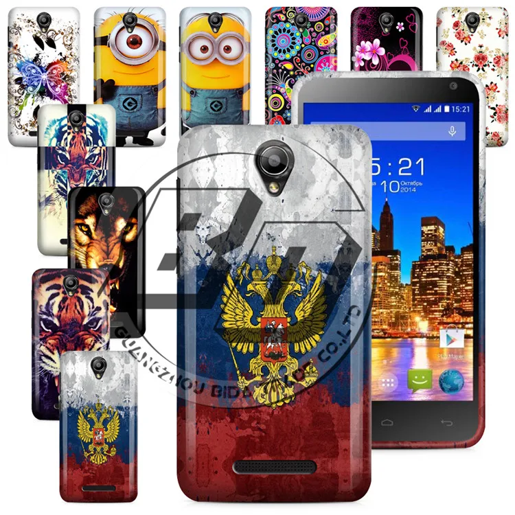 Fly IQ4514 чехол оригинальный Тигр Миньон печати силиконовая задняя крышка для EVO Tech 4