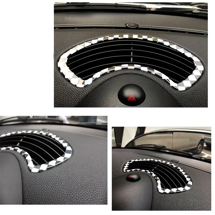Car Dashboard Center Console Air Vent Outlet Cover Trim for Mini Cooper R56 Hatchback 3-doors 2007 2008 2009 2010 2011 2012 2013