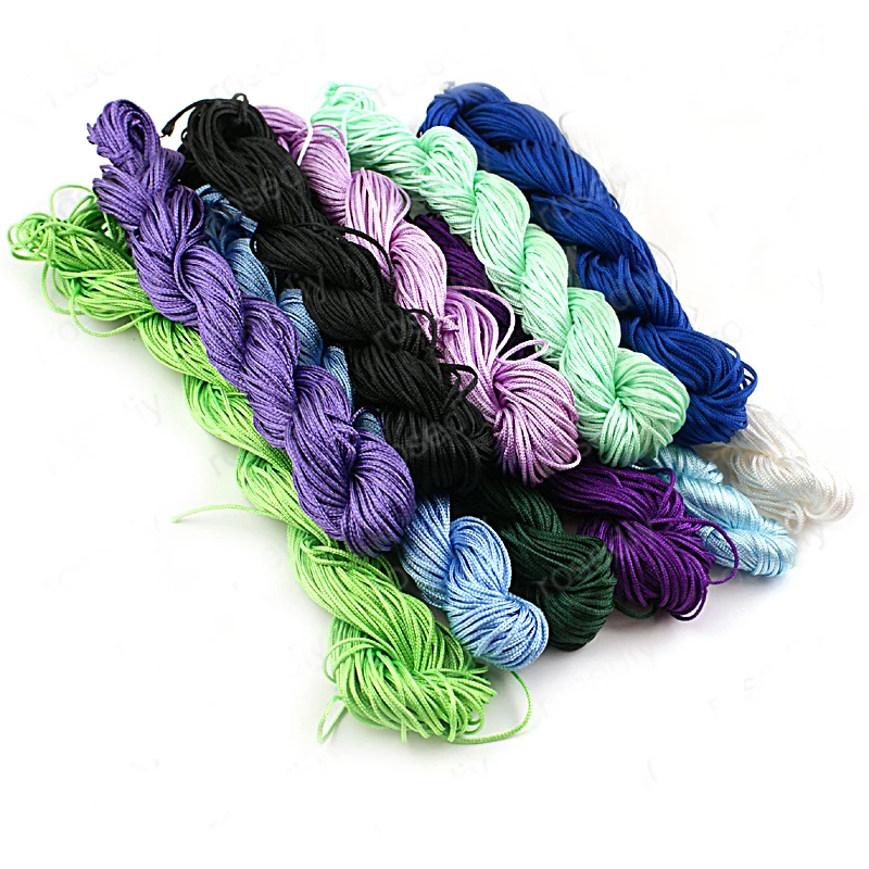 36 метров толщина 1 мм Полиэфирные плетеные нефритовые шнуры ювелирные изделия