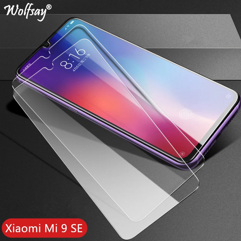 Protector de pantalla de cristal templado para Xiaomi Mi 9 SE, vidrio pr&eacute;mium endurecido para Xiaomi Mi 9 SE 9H, 2 uds.-0