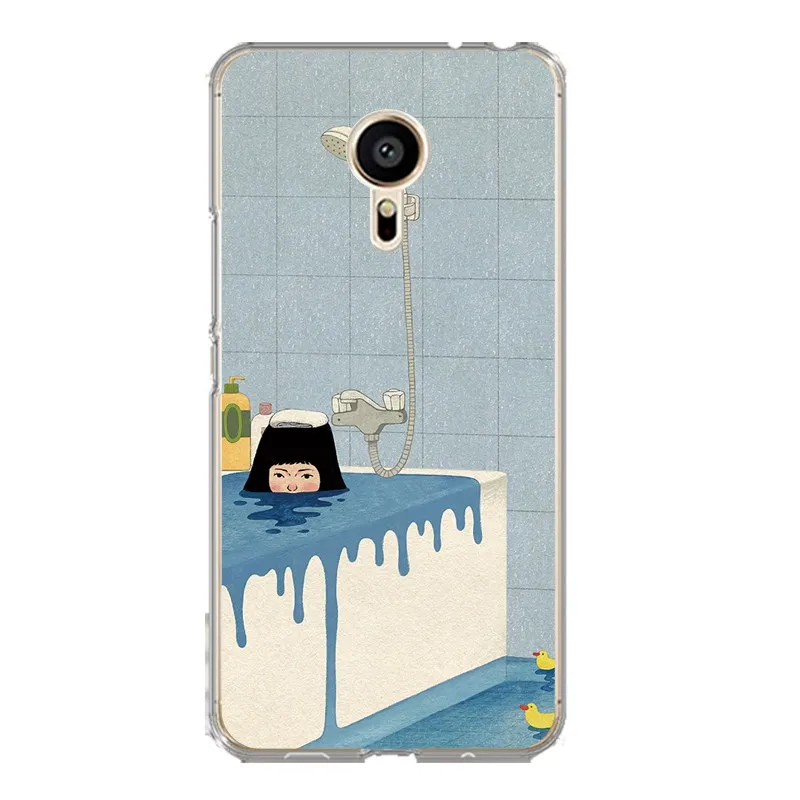 Rainbow Soft Clear TPU Phone Case For meilan MX6 pro6 U20 U10 A5 M5 M5S E E2 Duck Printed Snack Bags Cover Free Shipping | Мобильные