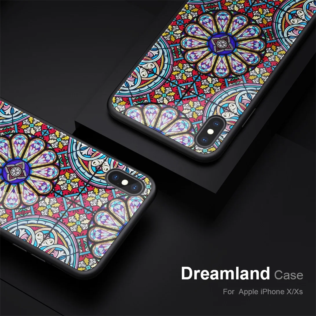 Чехол из закаленного стекла для iPhone XS Max X XS XR Nillkin, роскошный Dreamland Brilliance, защитная задняя крышка для iPhone XS Max, чехол