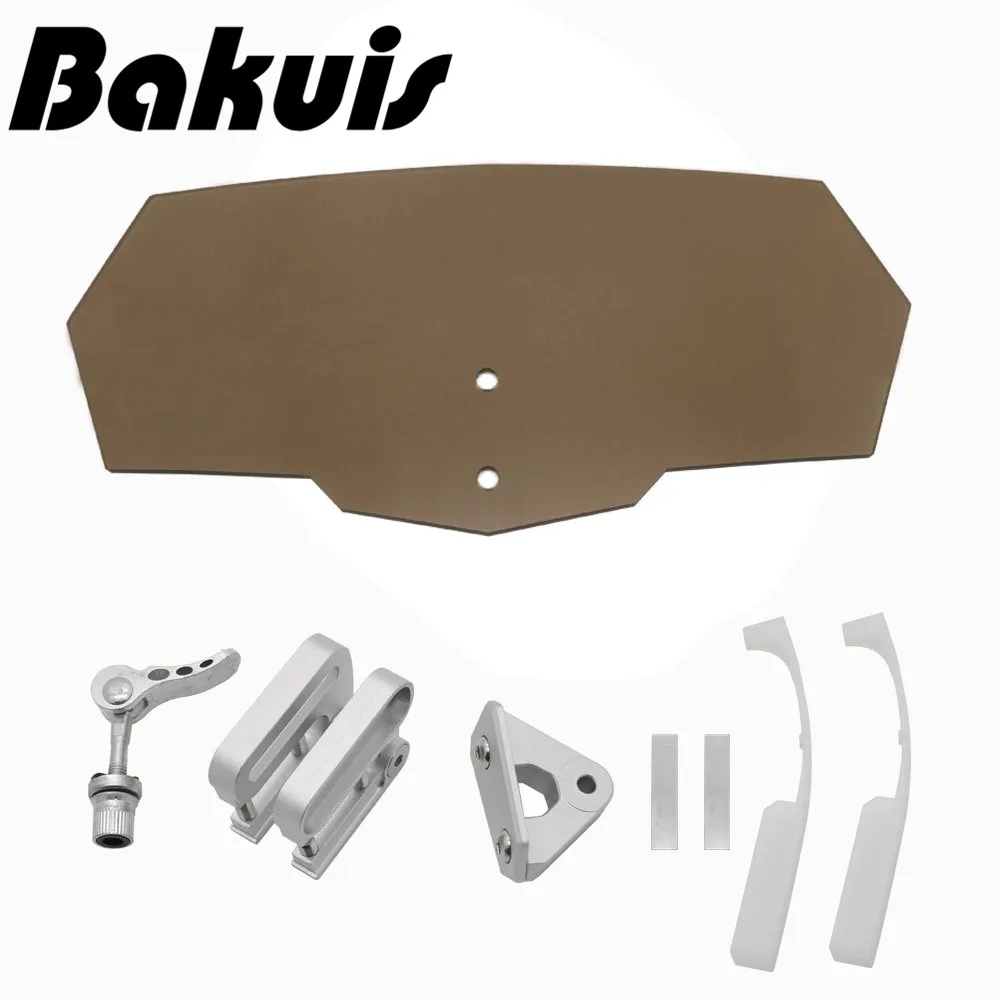 Universal Motorcycle Parts Windshield Windscreen For Honda Yamaha Suzuki Kawasaki BMW R1200gs ADVF700 Ducati Harley Wind Spoiler |
