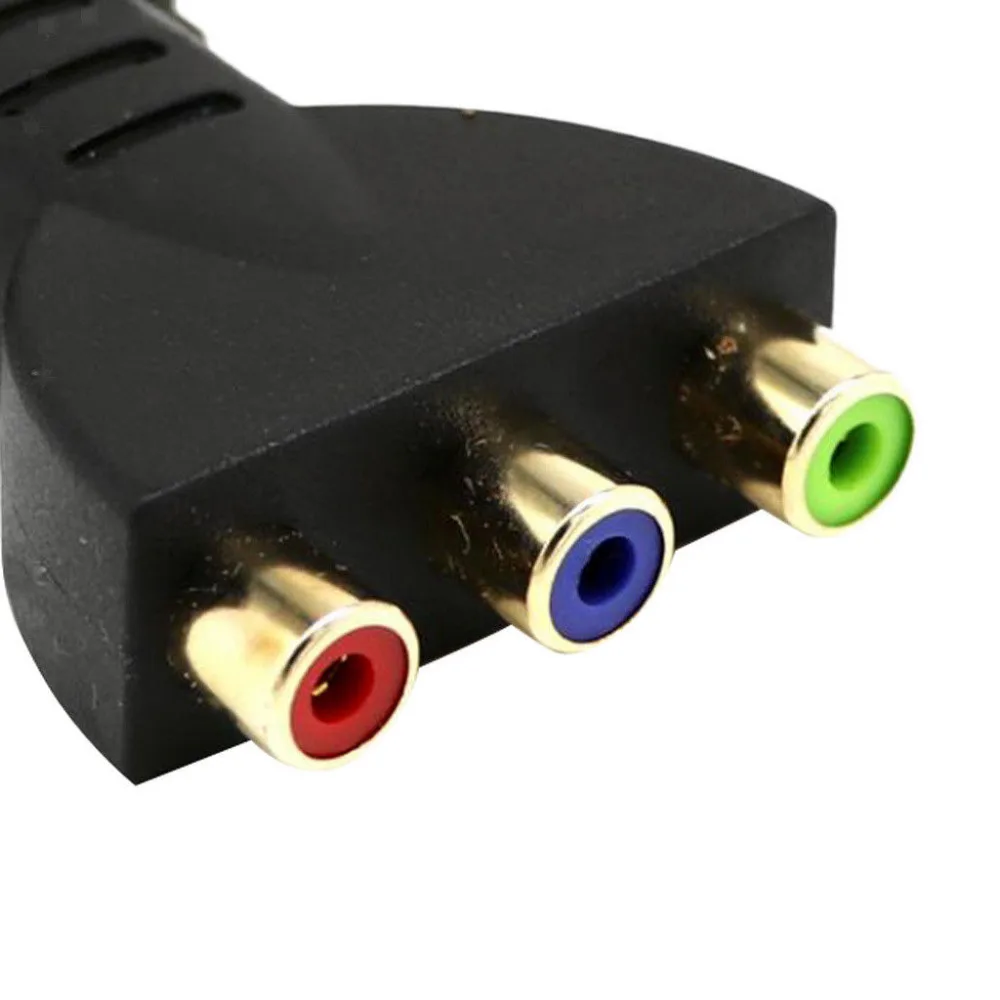 Позолоченный HDMI в 3 RGB RCA видео аудио адаптер AV компонентный конвертер для HDTV DVD