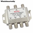 Мультипереключатель lnb спутниковый сплиттер FTA TV LNB Мульти Переключатель каскад Sate llite 3 в 4 Выход мультипереключатель для DVB-S2 DVB-T2