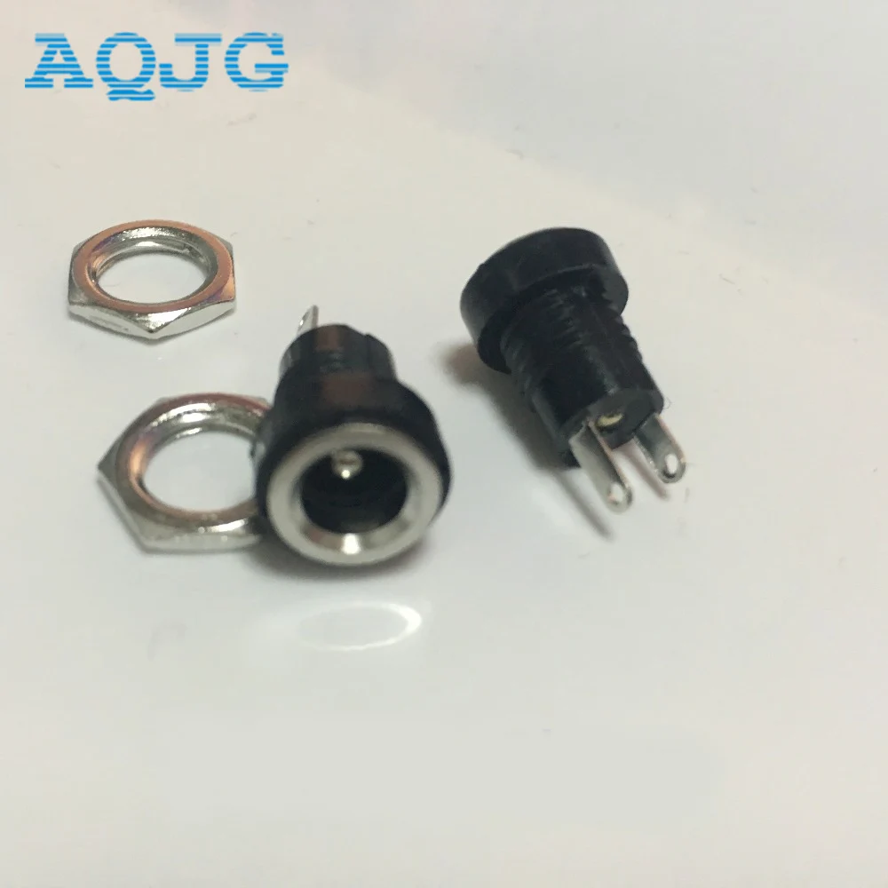 10 шт. DC022B 3A 12v DC разъем источника питания гнездовой для монтажа на панели 5.5X 2 1 мм