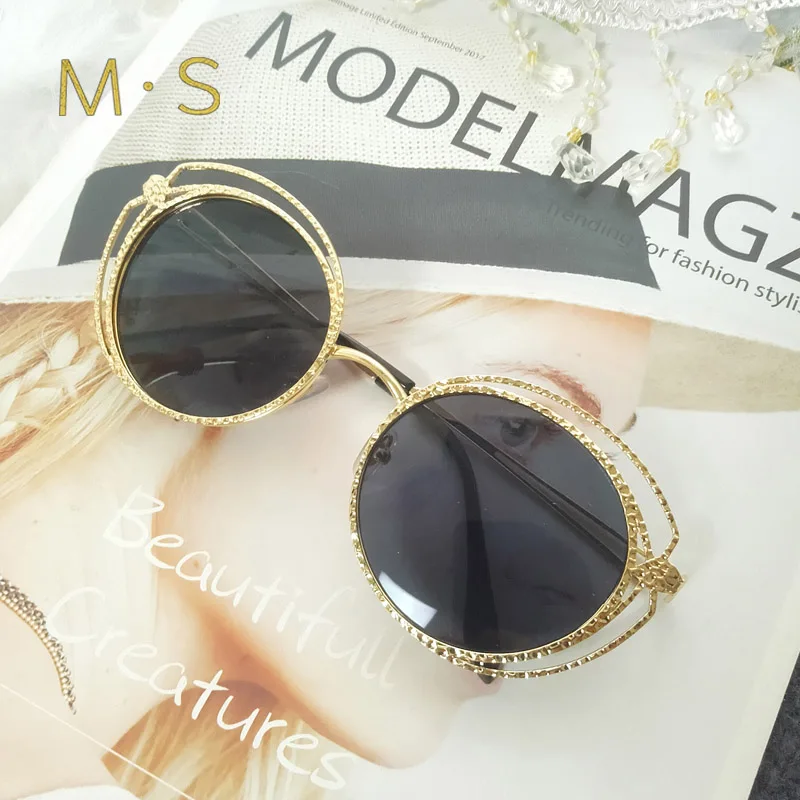 MS 2018 новые модные брендовые солнцезащитные очки без оправы Солнцезащитные
