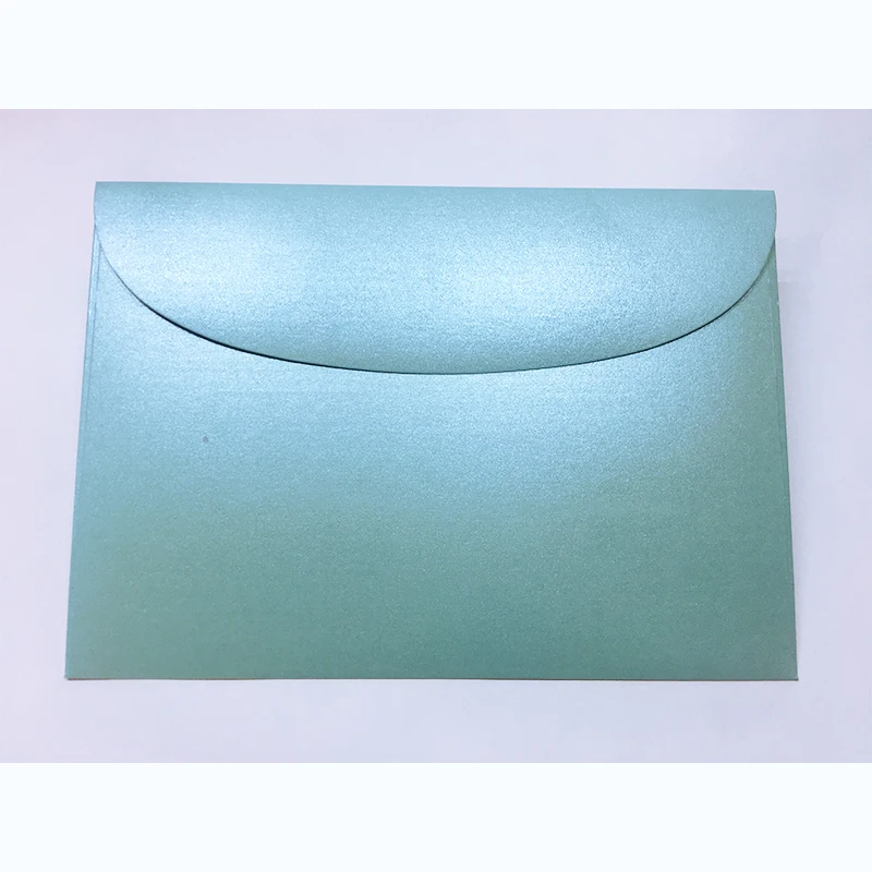qianlan pearl Западный 7 номер 250gsm перламутровая жесткая бумага заказной Фонд может нагрузить A5 разлома приглашения много цветов выбор - Цвет: qianlan pearl