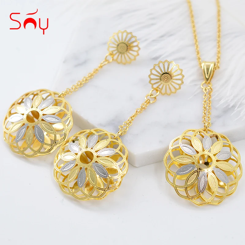 Ювелирные изделия Sunny Jewelry модные ювелирные 2021 комплекты длинных сережек с